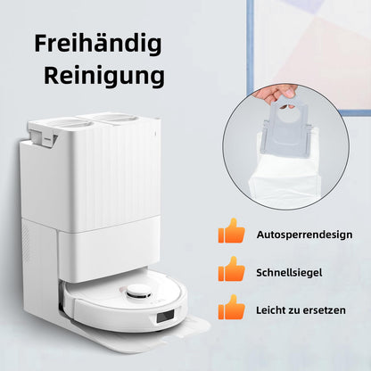 8 Stück Staubbeutel für Roborock Saros 10R / Q Revo/Qrevo Pro/Qrevo MaxV/Qrevo Curv/Qrevo Master / S8 MaxV Ultra / S8 Max Ultra Saugroboter, 2.7L große Kapazität Staubsaugerbeutel Ersatzteile